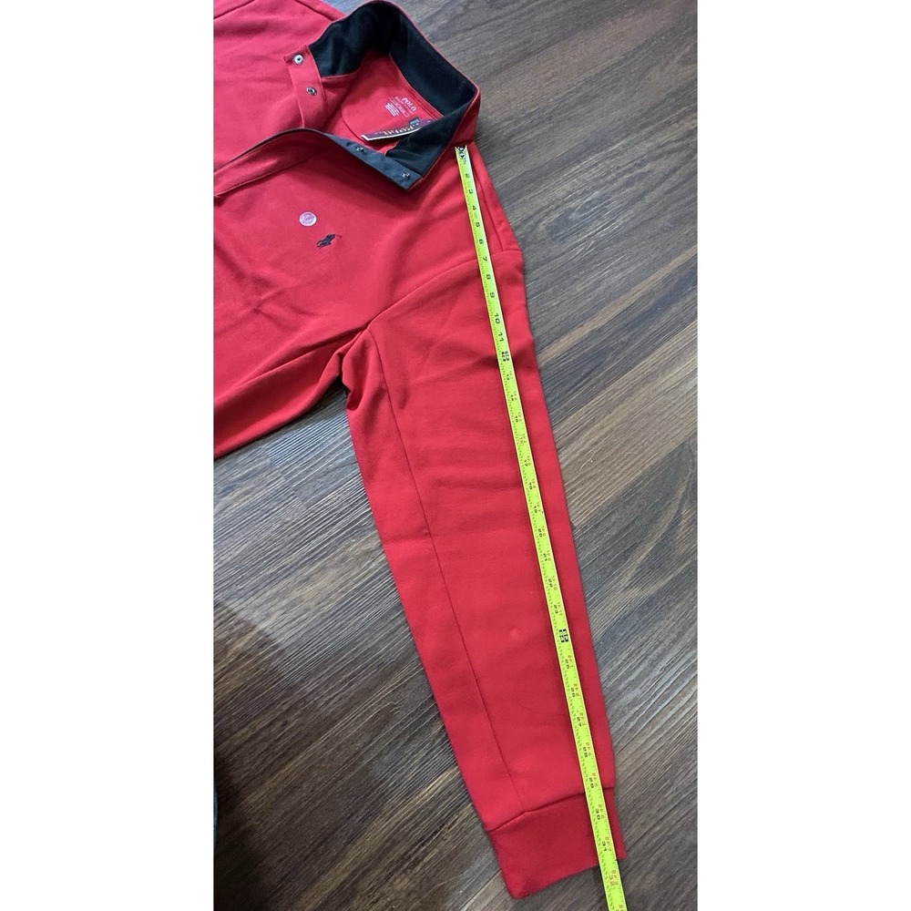 Polo Ralph Lauren Black Pony Classics Sweatshirt Snap Red Size LT New With Tags - Picture 12 of 16